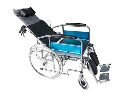 RECLINING HIGH BACK WHEELCHAIR WITH COMMODE - Image 3