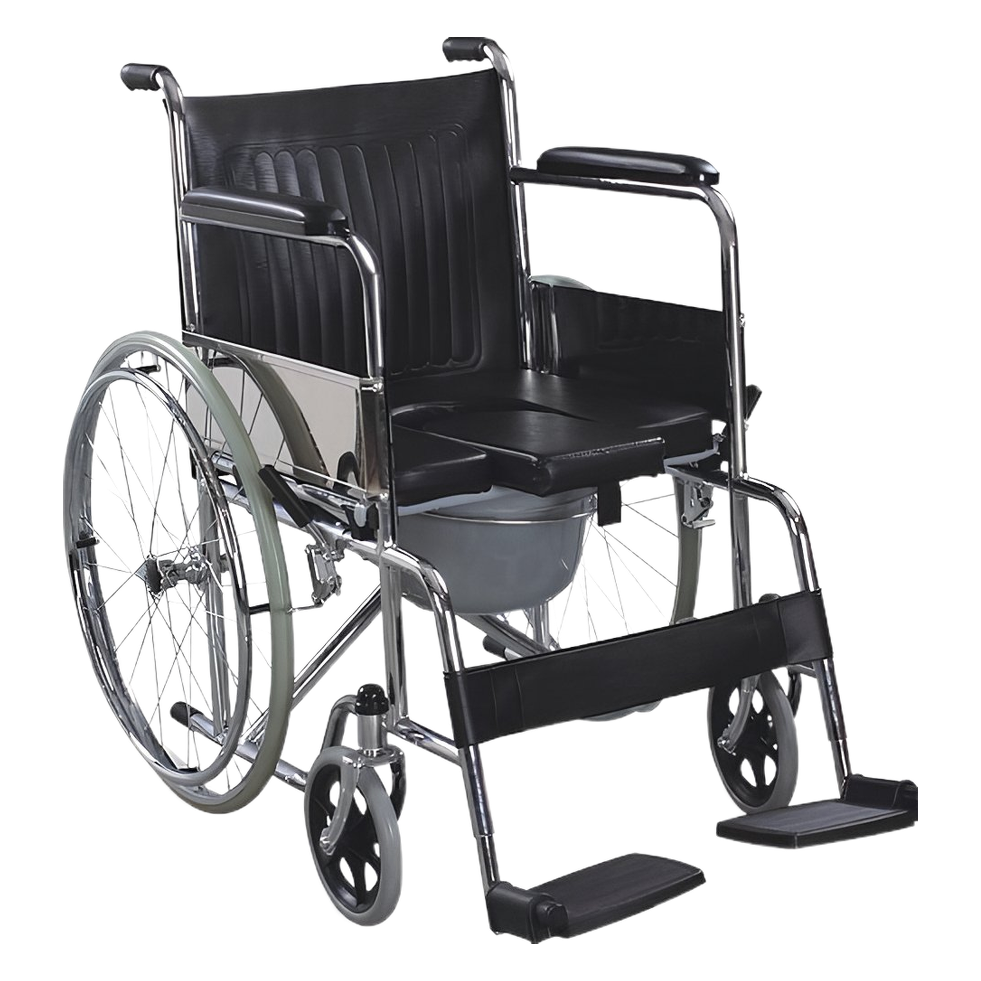 EXTRAWIDE COMMODE WHEELCHAIR